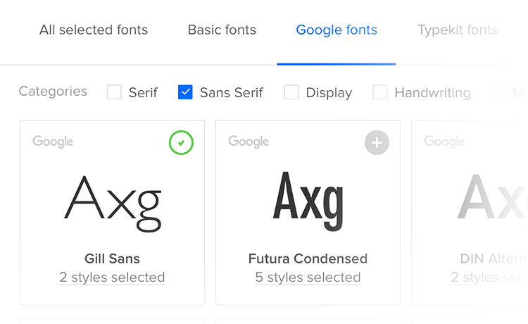 Manage your fonts